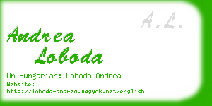 andrea loboda business card